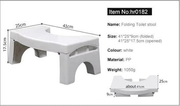 Foldable Toilet Stool - Pack of - 1